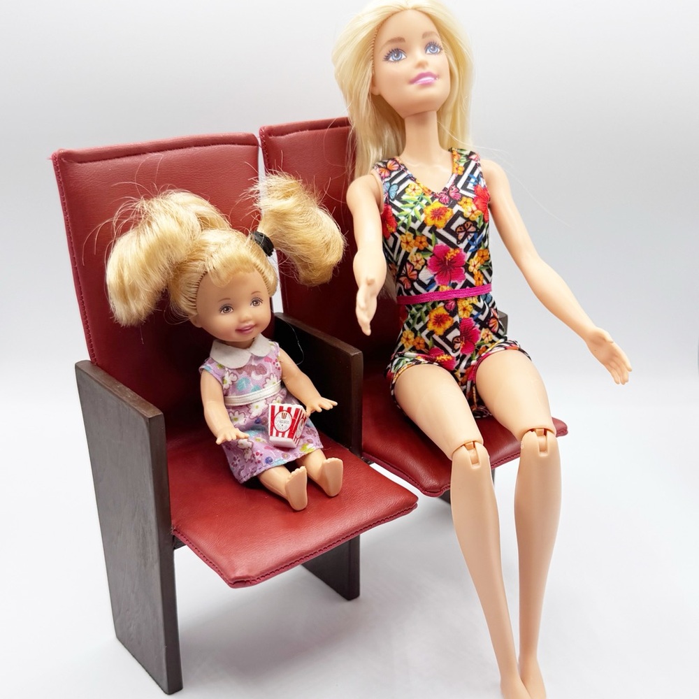 Handmade Barbie Movie Theatre Chairs